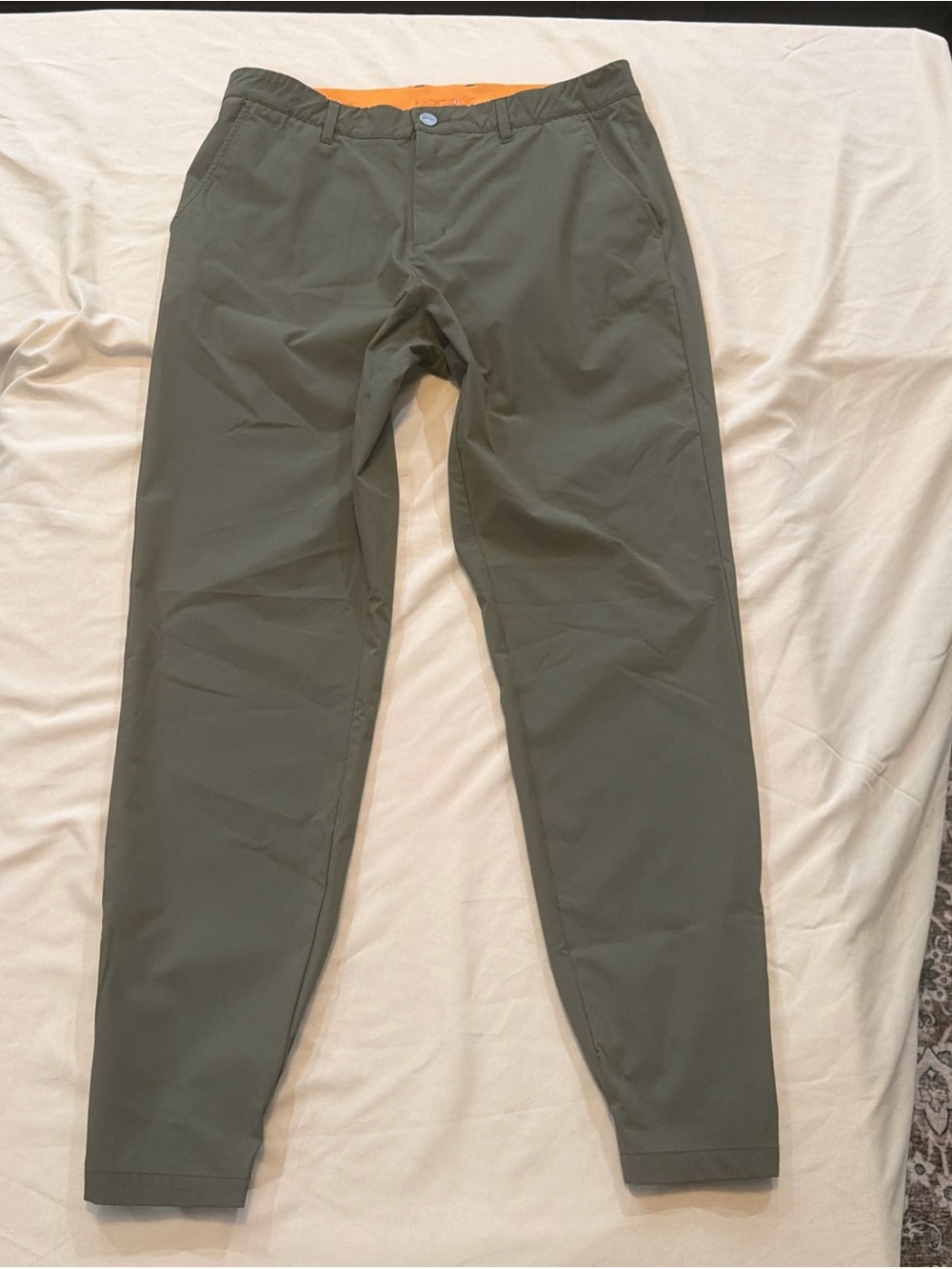 Macade Golf Pants Mens 34 Reg Moss Slim Fit Performance Stretch Zip Ankle Jogger